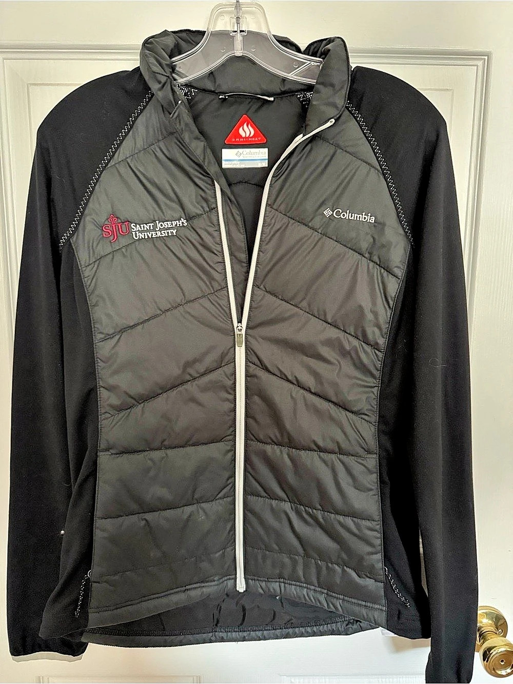 Columbia Omni-Heat Puffer Jacket in Black Size Medium Like New- Saint Joes